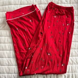 Eberjey Christmas Red Pajama bottoms